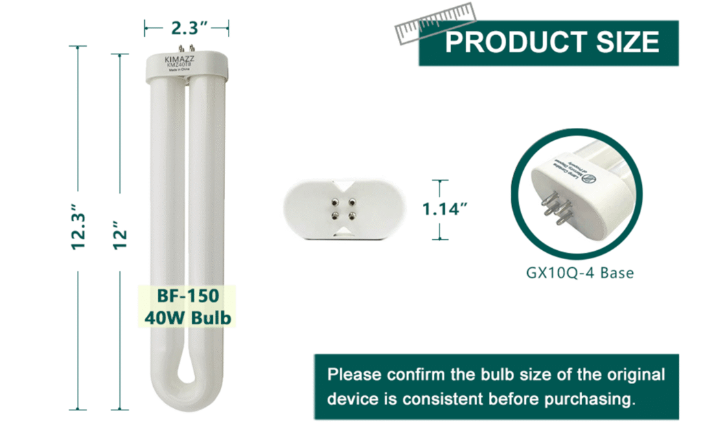 bf 150 replacement bulb 2 pack
