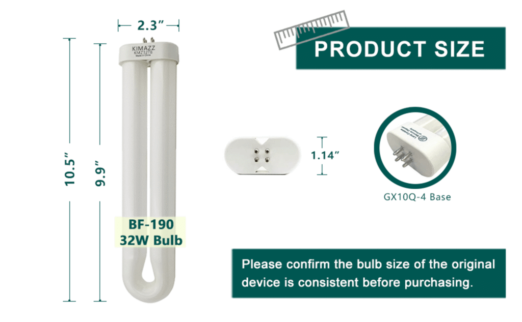 bf 190 replacement bulb 2 pack